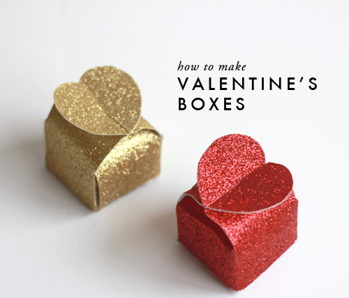 Cách Làm hộp quà bìa mô hình ngày valentine