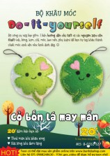 A127 Cỏ bốn lá đôi vải nỉ